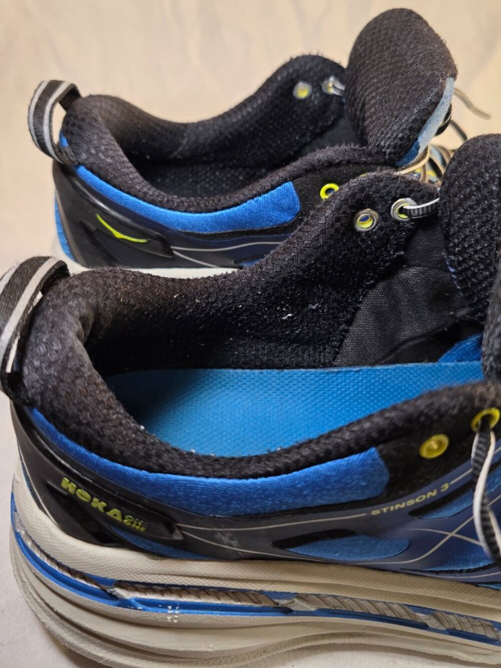 Hoka One One Stinson 3 ATR Trail Running Shoes Blue and Black See Desc for Size - Picture 12 of 16